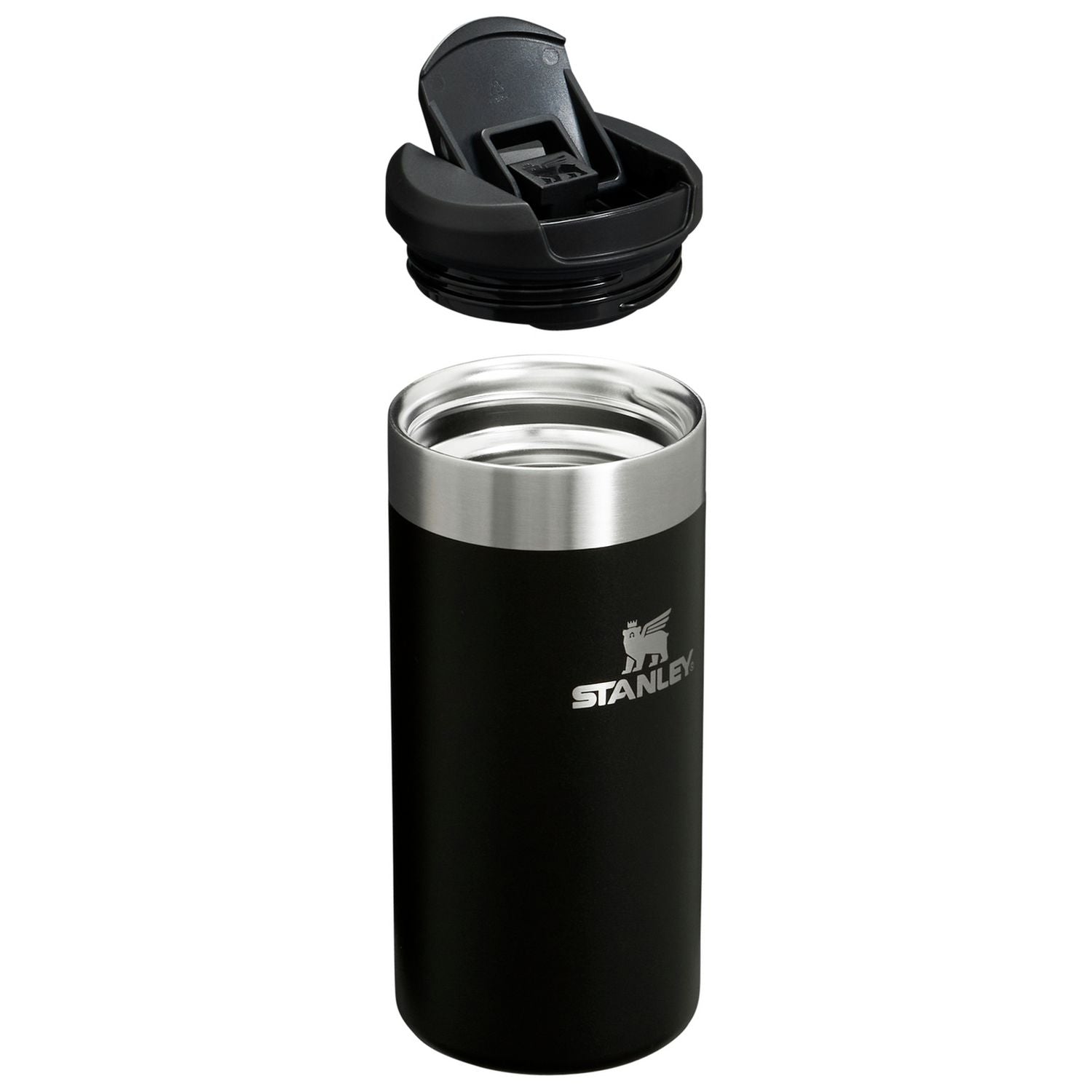 Stanley Aerolight Black travel mug 350ml, imported from the UK