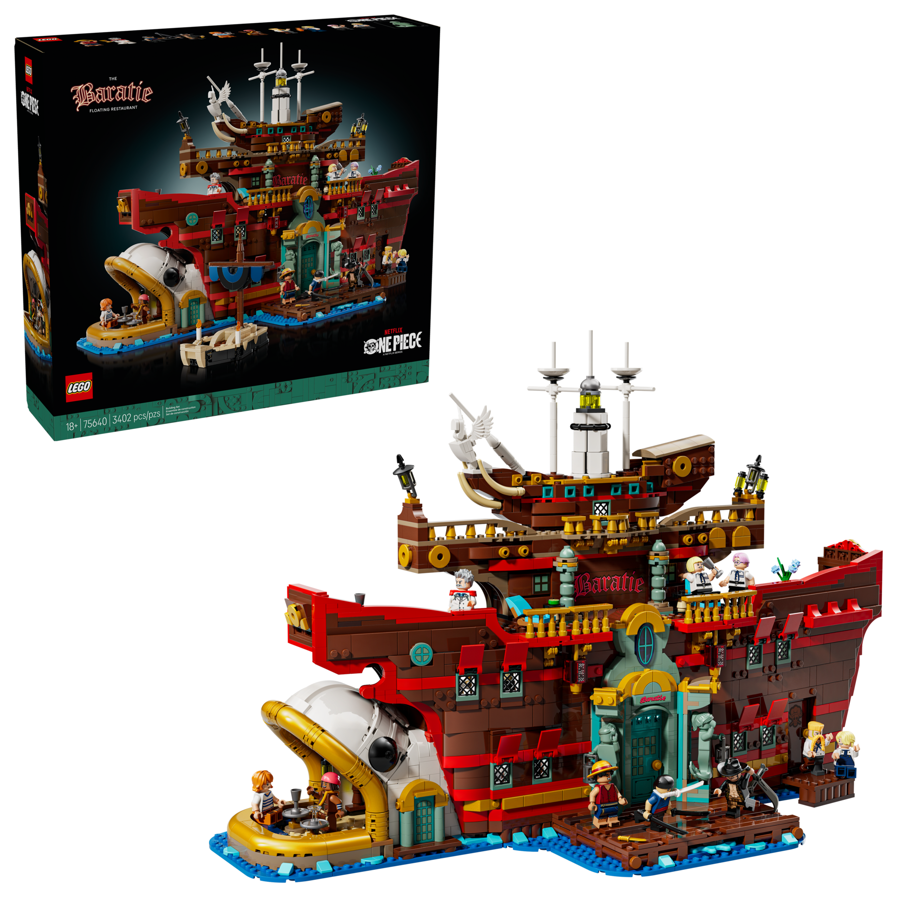Lego One Piece Baratie set 3402 pieces (British brand)