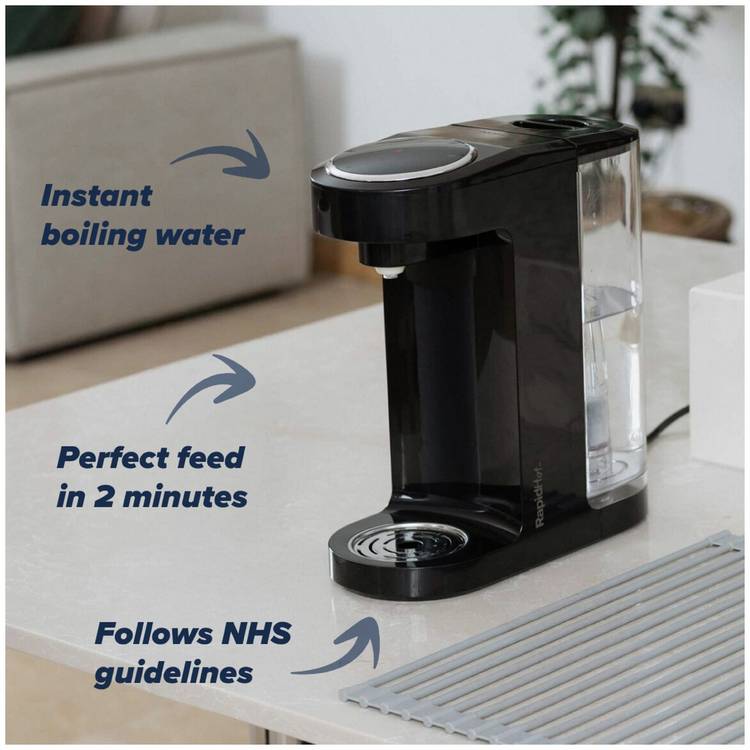 Nuby rapid hot machine black 3000ml, imported from the UK