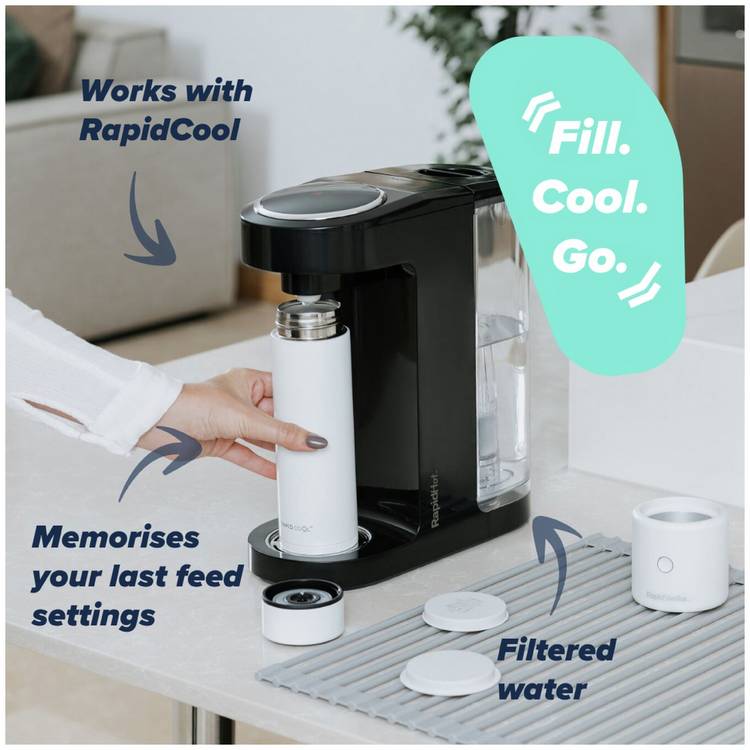Nuby rapid hot machine black 3000ml, imported from the UK
