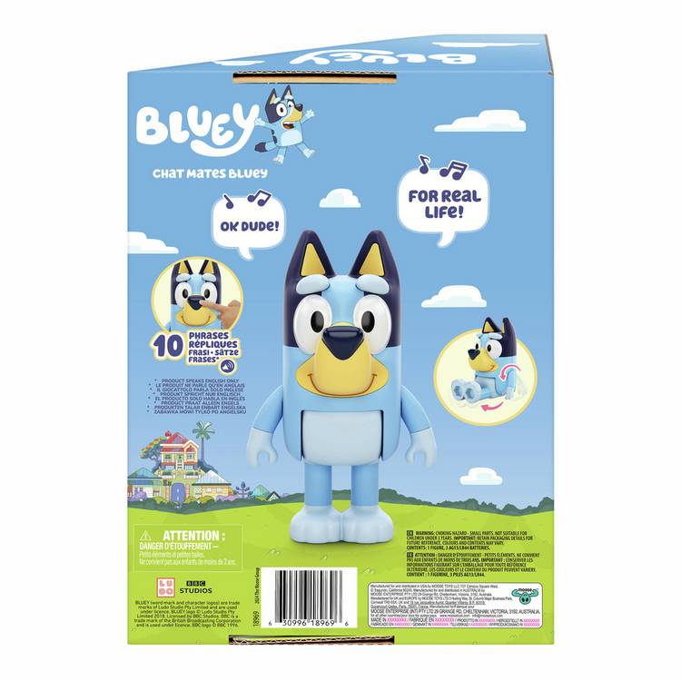 Bluey talking figure 15.2cm - British product
