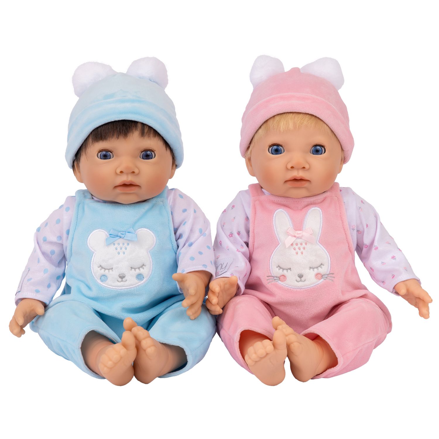 Tiny Treasures twin baby dolls 17 inches - British product