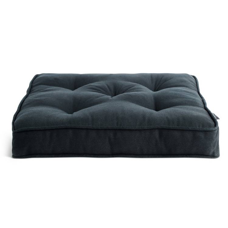 Habitat black seat cushions set of 2 40cm (British brand)