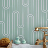 Envy Ups and Downs Pistachio Wallpaper 52cm x 10m (British brand)