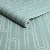 Envy Ups and Downs Pistachio Wallpaper 52cm x 10m (British brand)