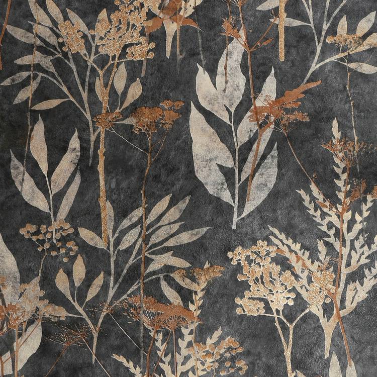 Superfresco Solstice wallpaper black and gold 52cm x 10m (British brand)
