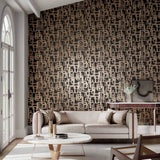 Harlequin Asuka Onyx Black wallpaper roll, imported from the UK