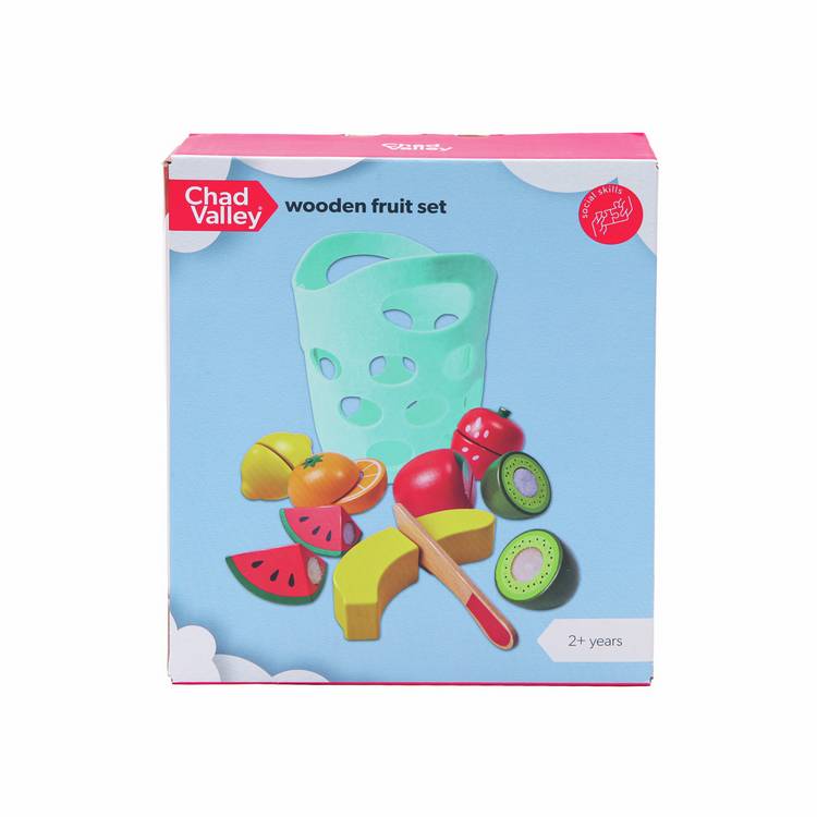 Chad Valley Wooden Fruit Set sliceable toy - British product