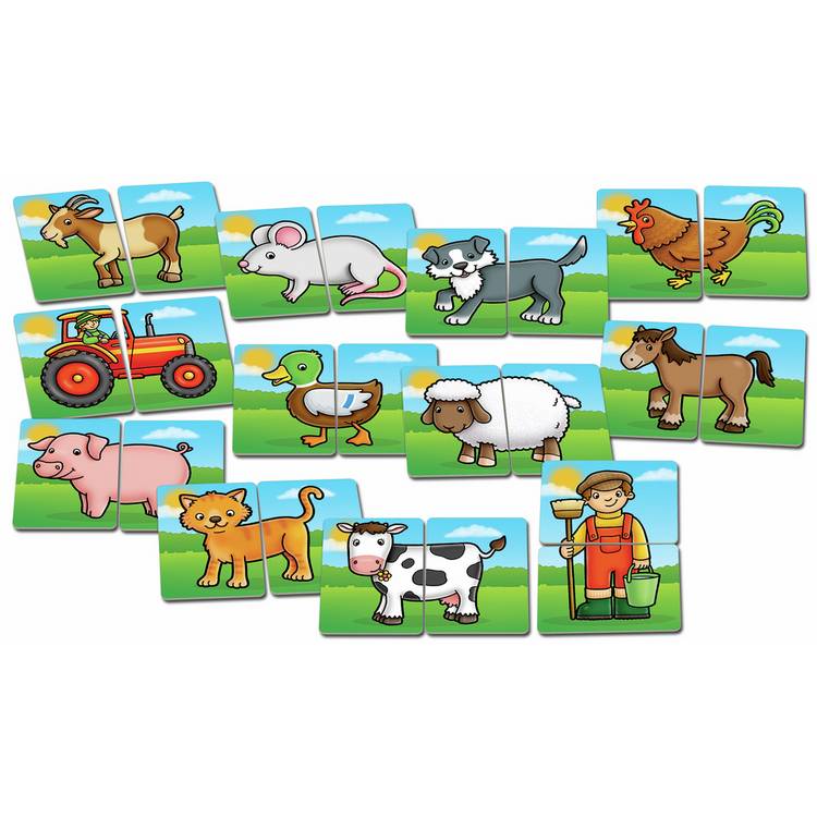 Orchard Toys farmyard matching game Heads and Tails, imported from the UK