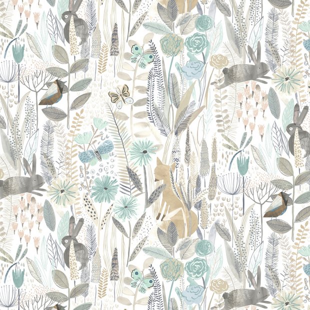Harlequin Kids Hide N Seek Linen Brown wallpaper imported from the UK