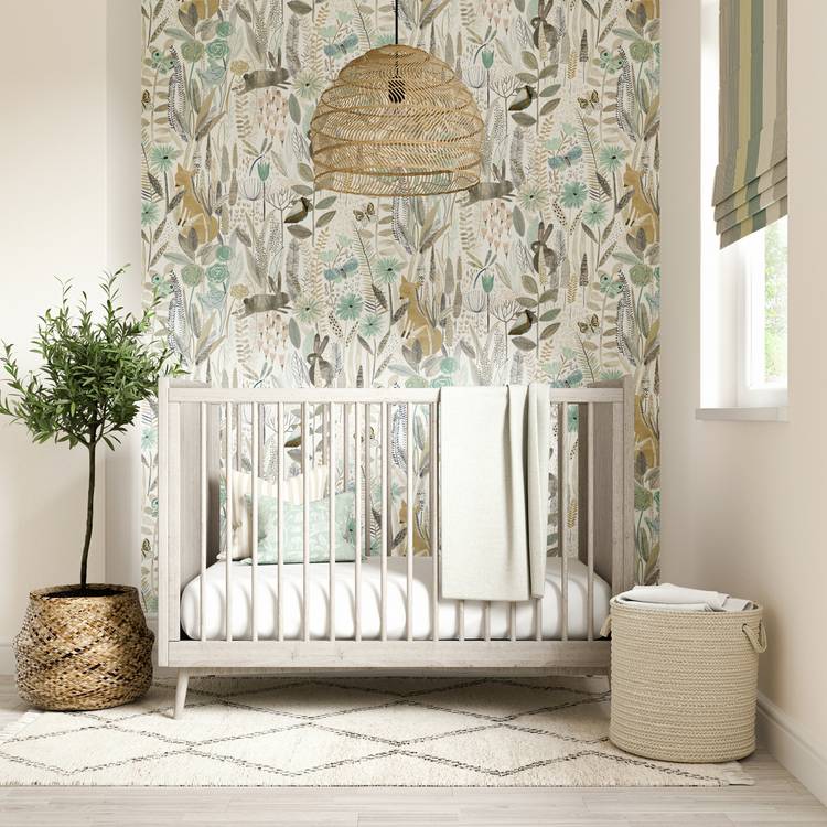 Harlequin Kids Hide N Seek Linen Brown wallpaper imported from the UK