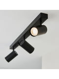 Gallery Home Erie ceiling light black 3 bulb - British product