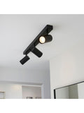 Gallery Home Black Erie 3 Bulb Ceiling Light Ceiling Light