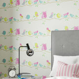 Harlequin Kids What a Hoot Wallpaper, imported from the UK