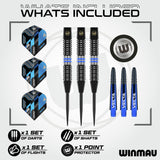 Winmau Galactics 24g tungsten darts set, UK version