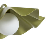 Habitat Yuno pleat metal table lamp in olive - British product