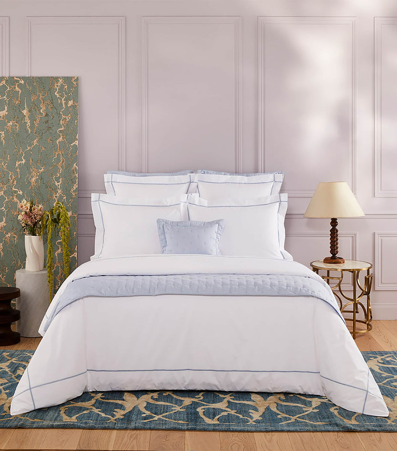 Yves Delorme Athena Square Oxford pillowcase 65cm x 65cm (British brand)
