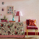 Harlequin Wiggle rose quartz pink wallpaper roll (British brand)
