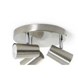 Argos Home spotlight plate brushed chrome 3 light, imported from the UK