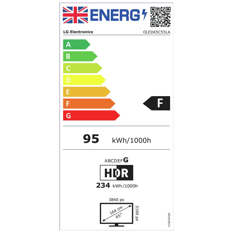 LG 65 inch OLED 4K TV, UK version