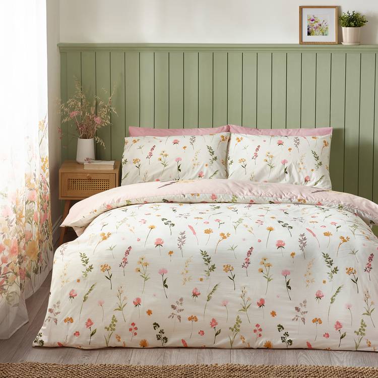 Catherine Lansfield countryside floral bedding set single, imported from the UK