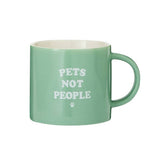Argos Home Pets Not People mug sage green 380ml - British product