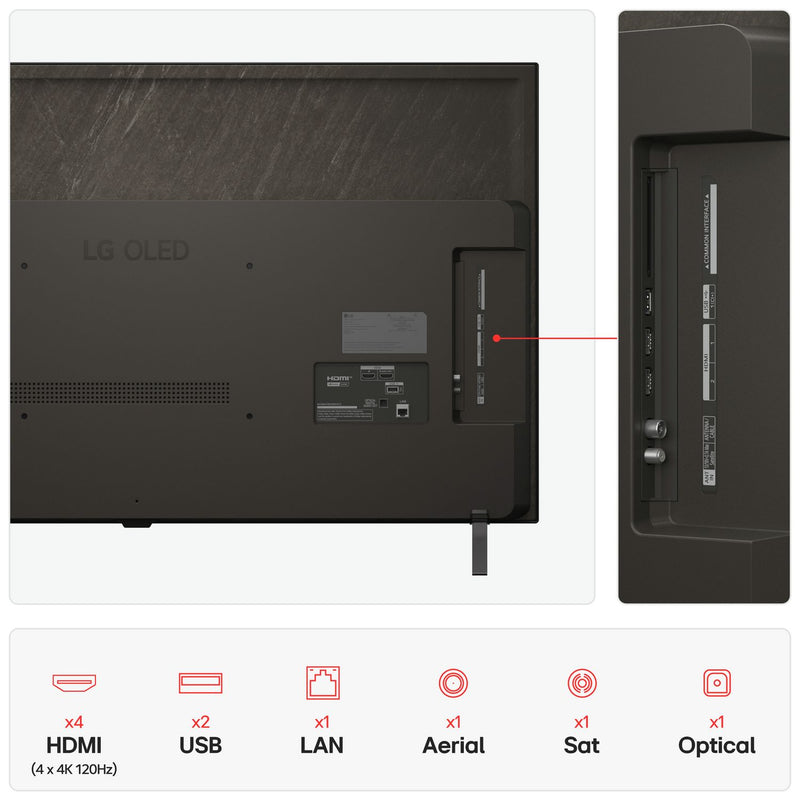 LG OLED TV Smart 4K HDR 48 inch, imported from the UK
