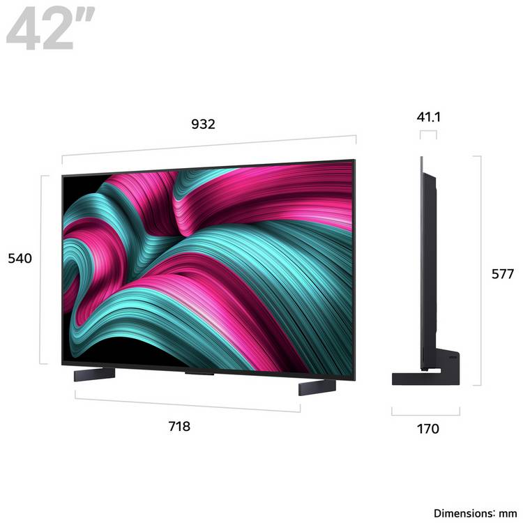 LG C5 OLED TV 42 inch (British brand)