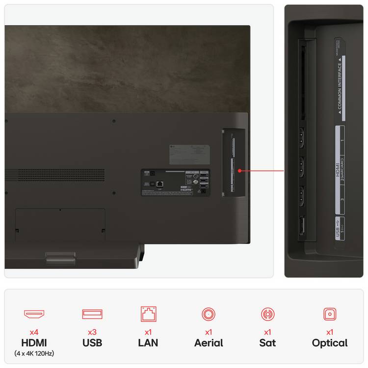 LG 48-inch OLED evo smart TV, UK version