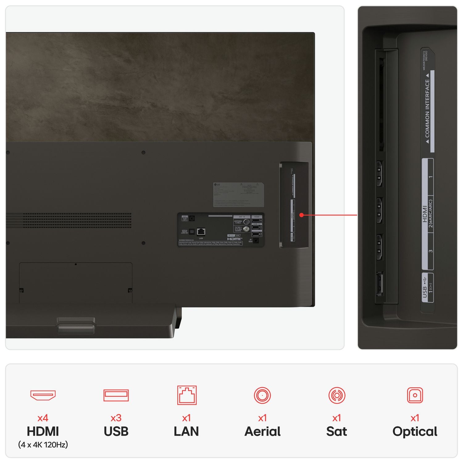 LG 48-inch OLED evo smart TV, UK version