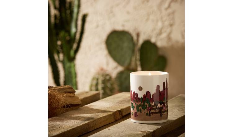 Habitat ceramic candle with lid Texas, imported from the UK