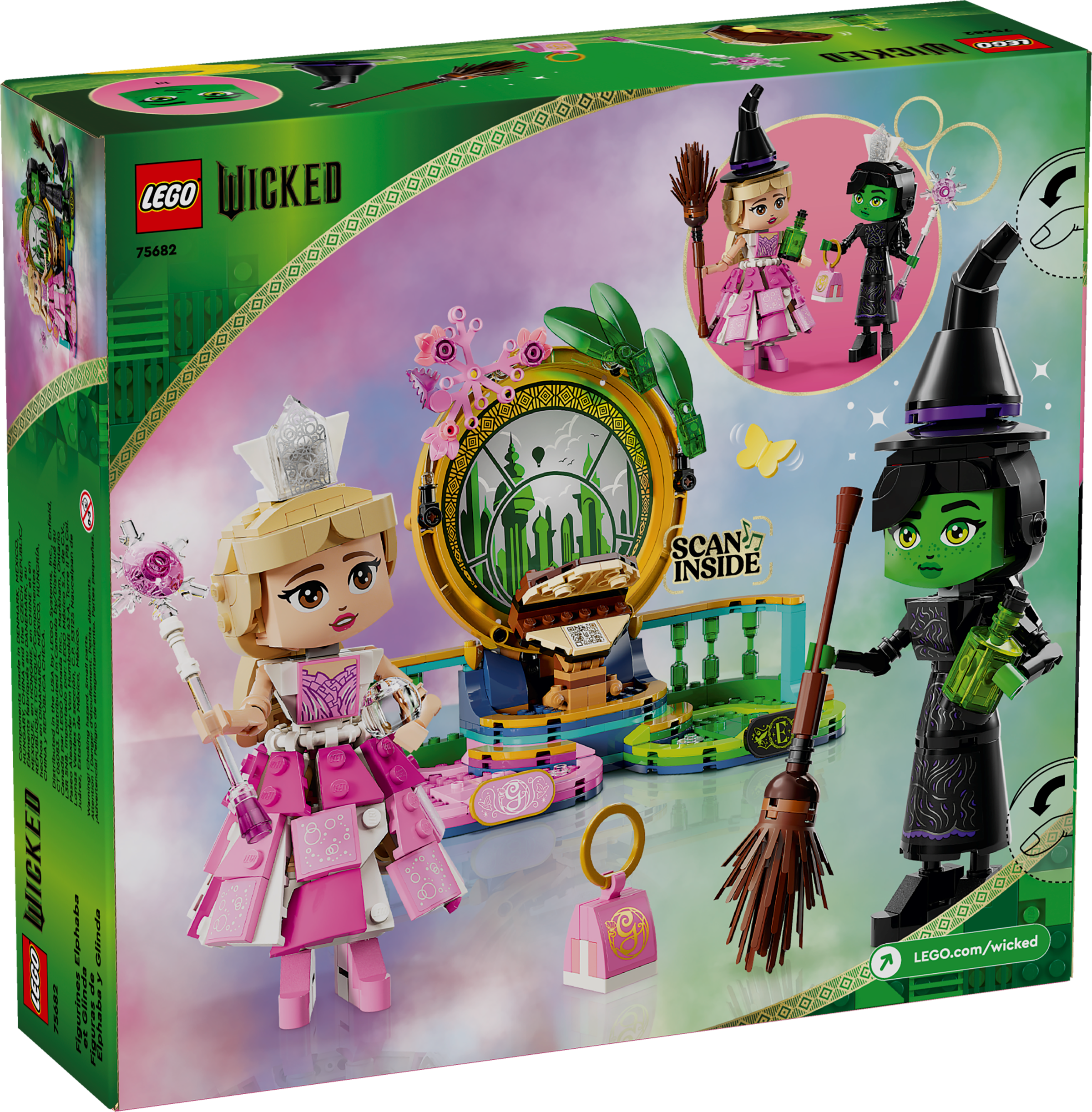 LEGO Wicked Elphaba and Glinda figures 558 piece set - British product