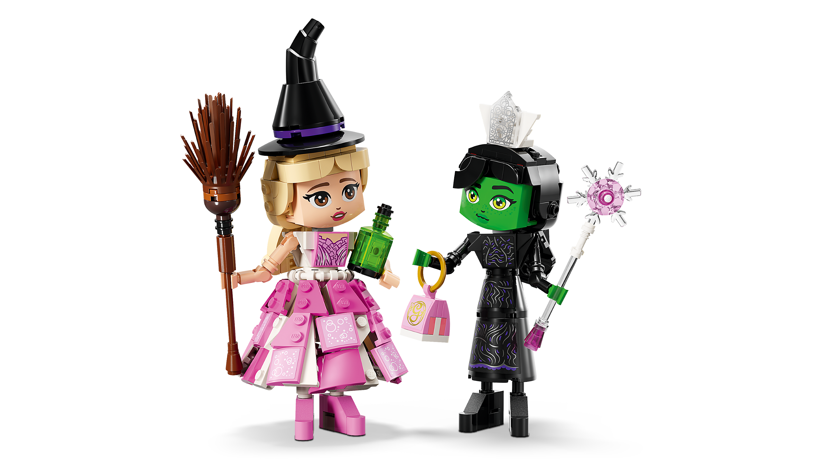 LEGO Wicked Elphaba and Glinda figures 558 piece set - British product