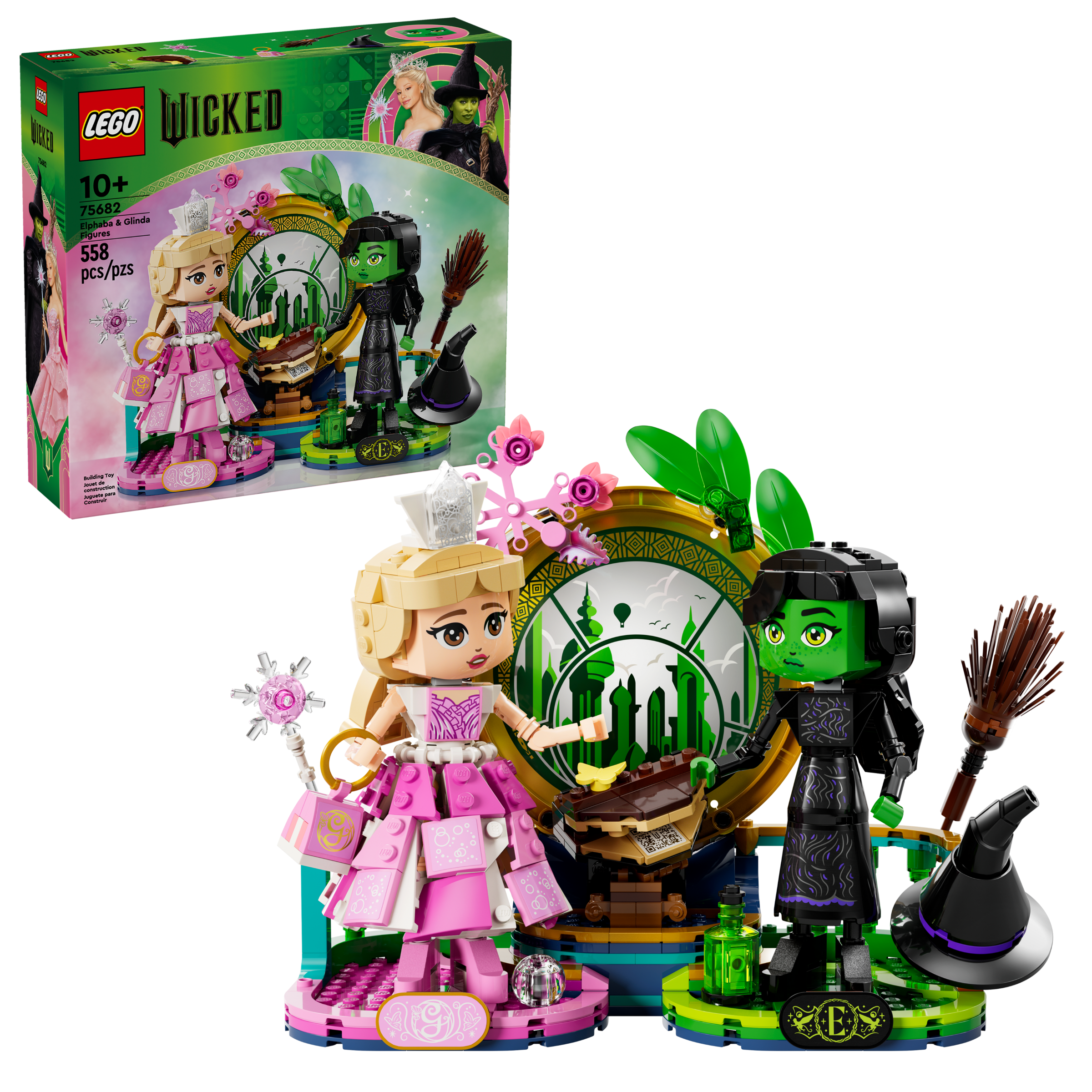 LEGO Wicked Elphaba and Glinda figures 558 piece set - British product