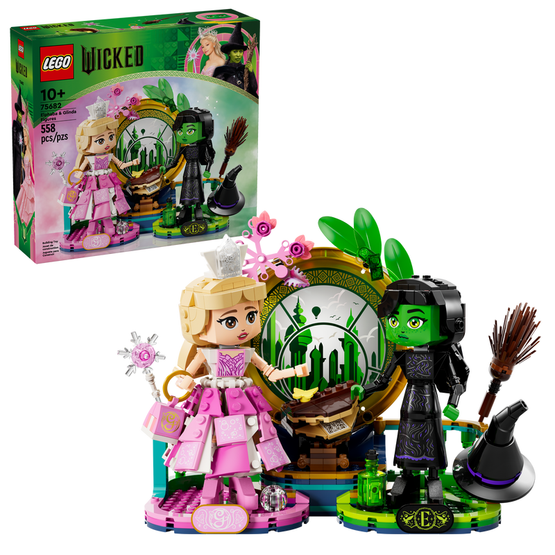 LEGO Wicked Elphaba and Glinda figures 558 piece set - British product