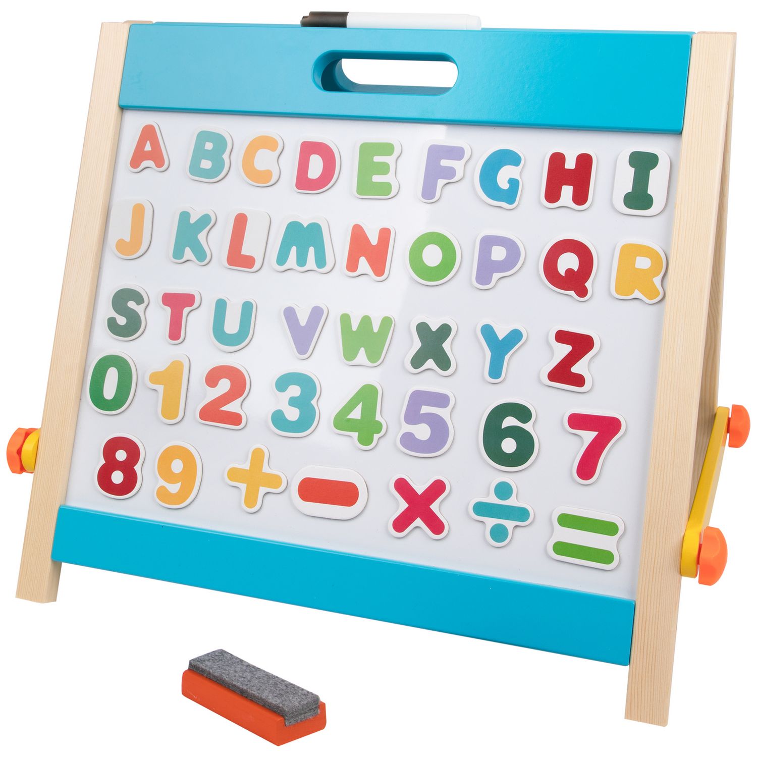 Chad Valley travel easel magnetic whiteboard and chalkboard, UK version