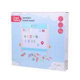 Chad Valley travel easel magnetic whiteboard and chalkboard, UK version