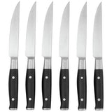 Ninja forged steak knife set black 6 piece - British product