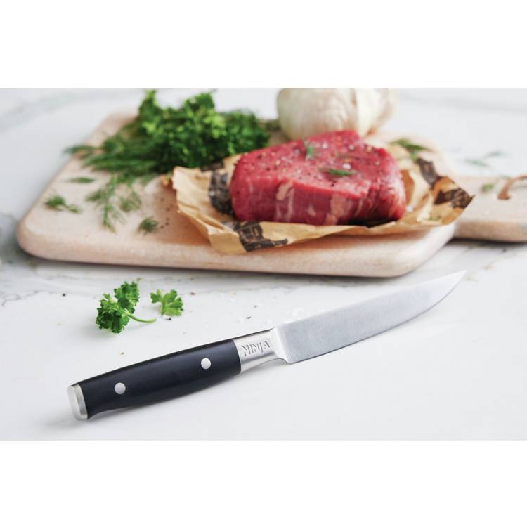 Ninja forged steak knife set black 6 piece - British product