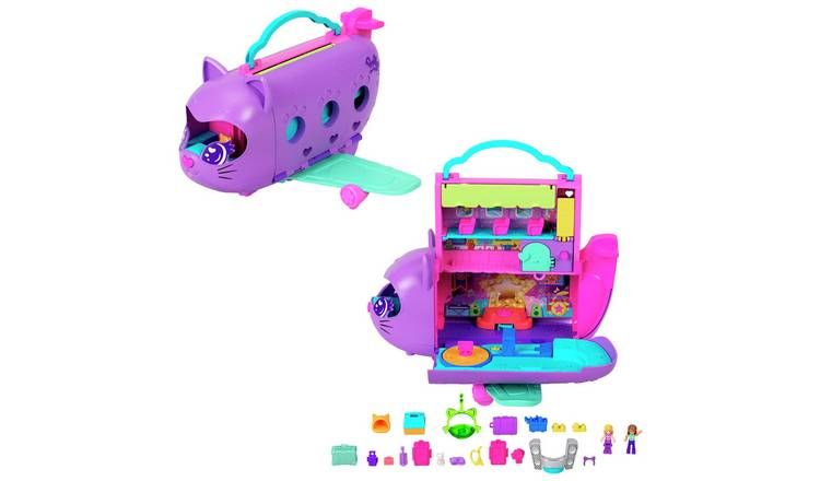 Polly Pocket Kitty Airways Playset Mini Doll Playsets GOODS Argos