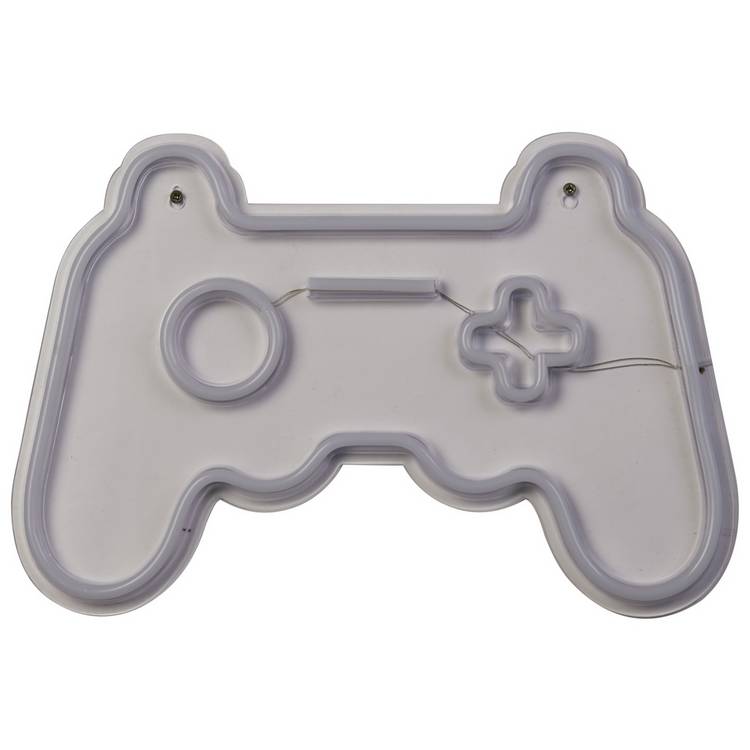 Searchlight gaming neon wall light controller shape multicoloured - British product