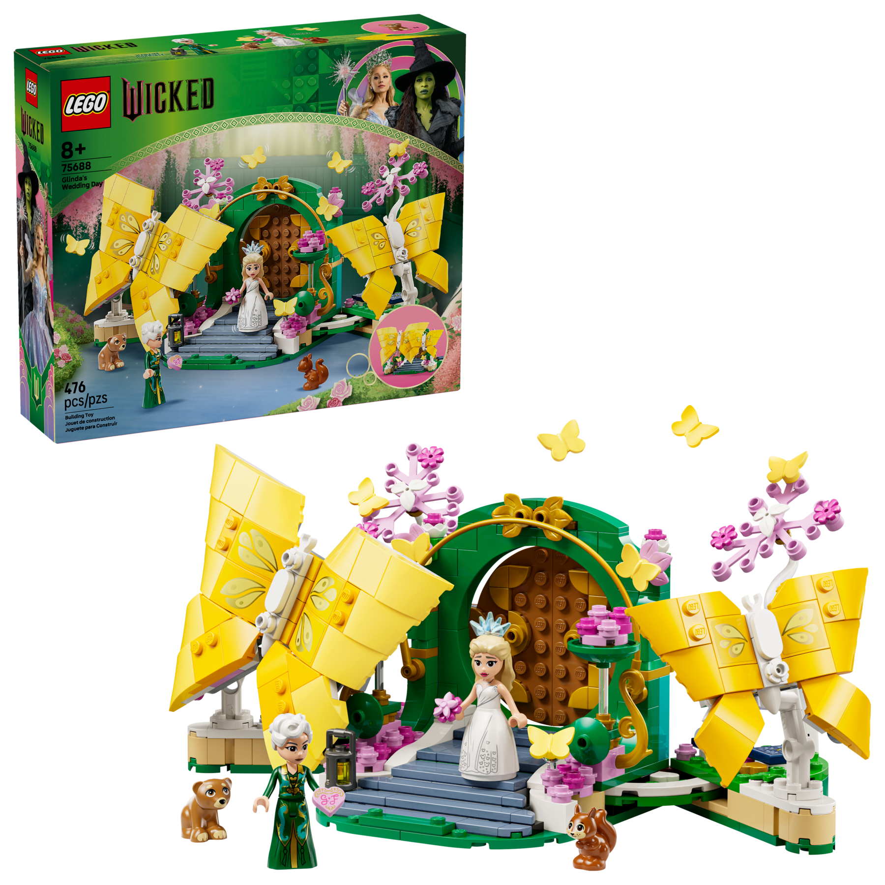 LEGO Glinda's Wedding Day Building Set 476 Pieces, UK version