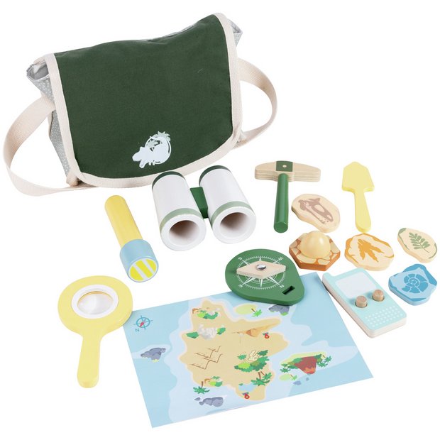 Chad Valley Dino Explore Kit wooden toy set (British brand)