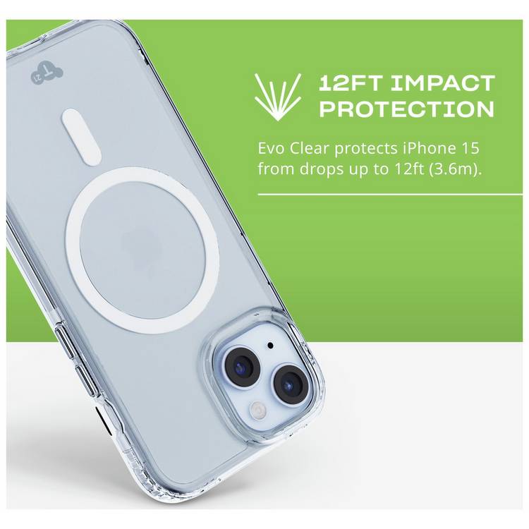 Tech21 EvoClear MagSafe clear case for iPhone, UK version