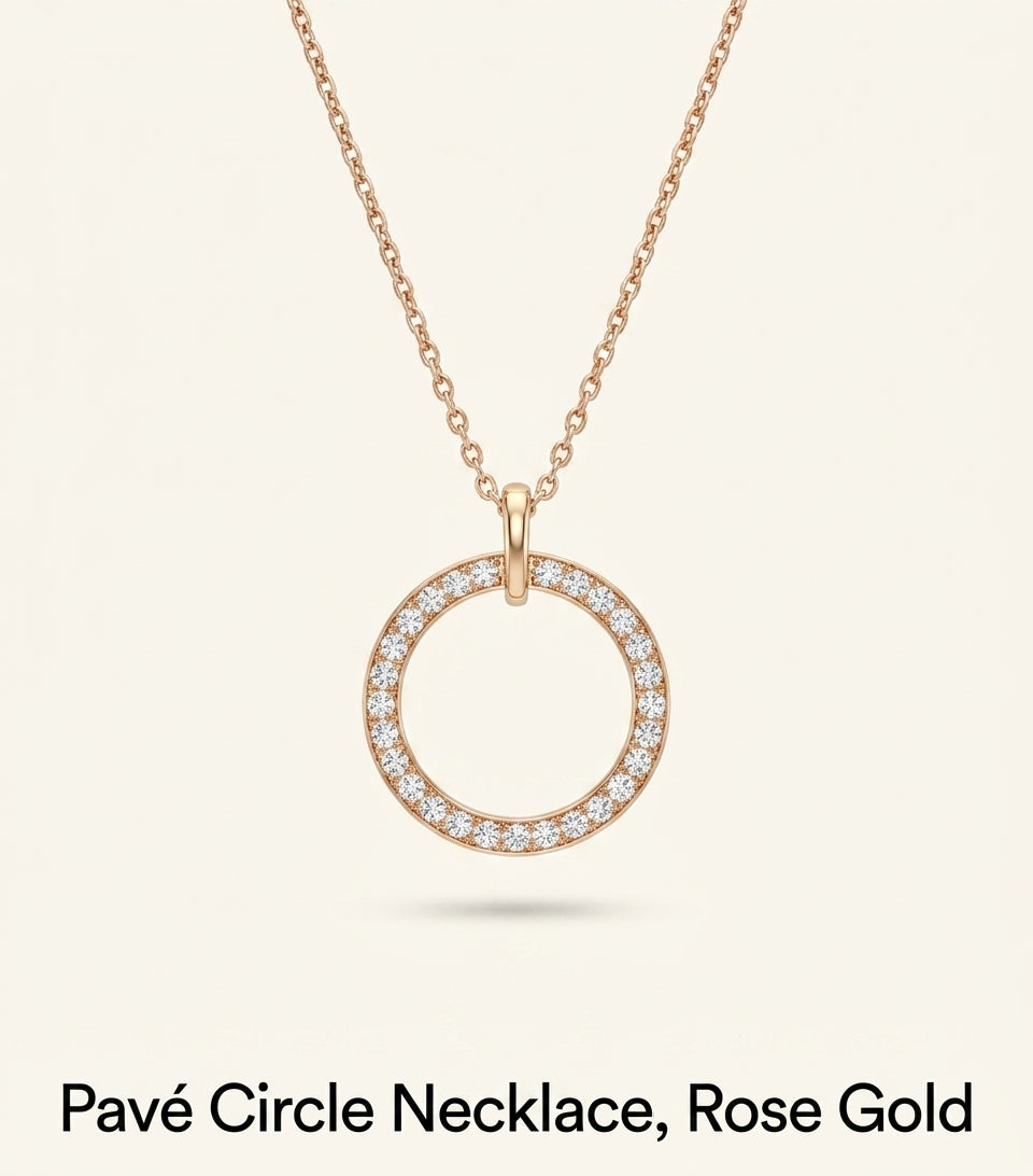 Cartier diamond necklace in 18-karat rose gold, imported from the UK