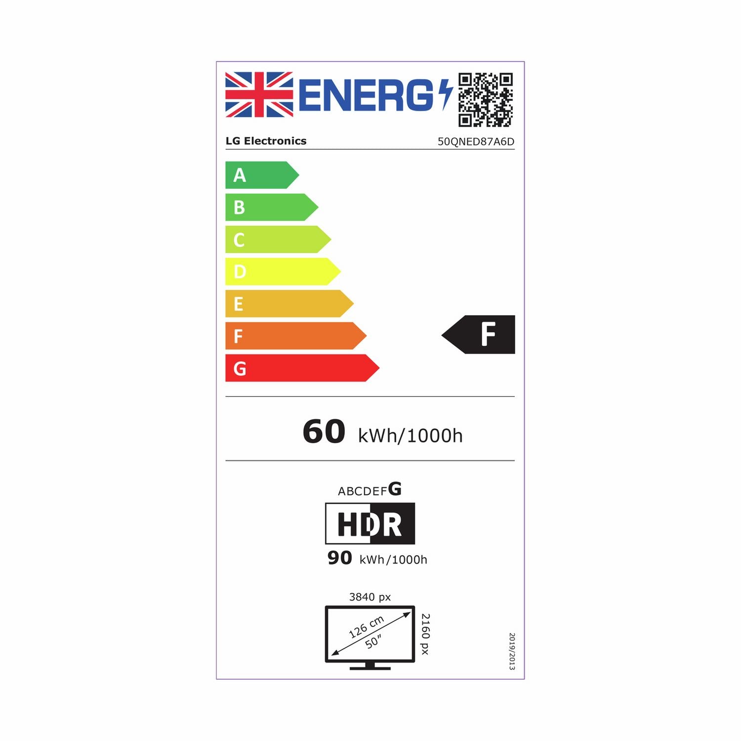 LG QNED87 50 inch 4K MiniLED Smart TV - British product