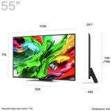 LG QNED87 55 inch MiniLED 4K Smart TV 2025 - British product