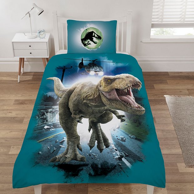 Jurassic World helicopter duvet set single - British product