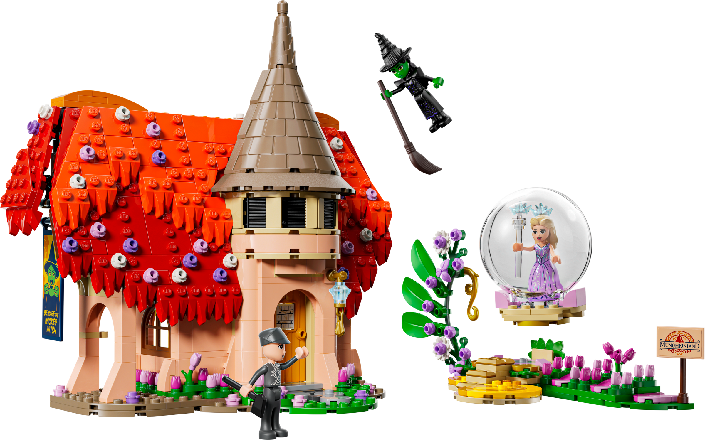 LEGO Building Set Glinda and Elphaba Visit Munchkinland 744 Pieces, UK version