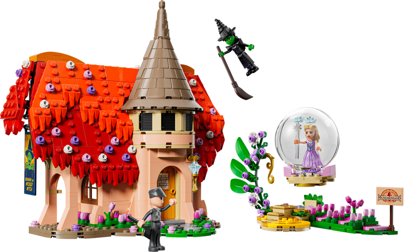 LEGO Building Set Glinda and Elphaba Visit Munchkinland 744 Pieces, UK version